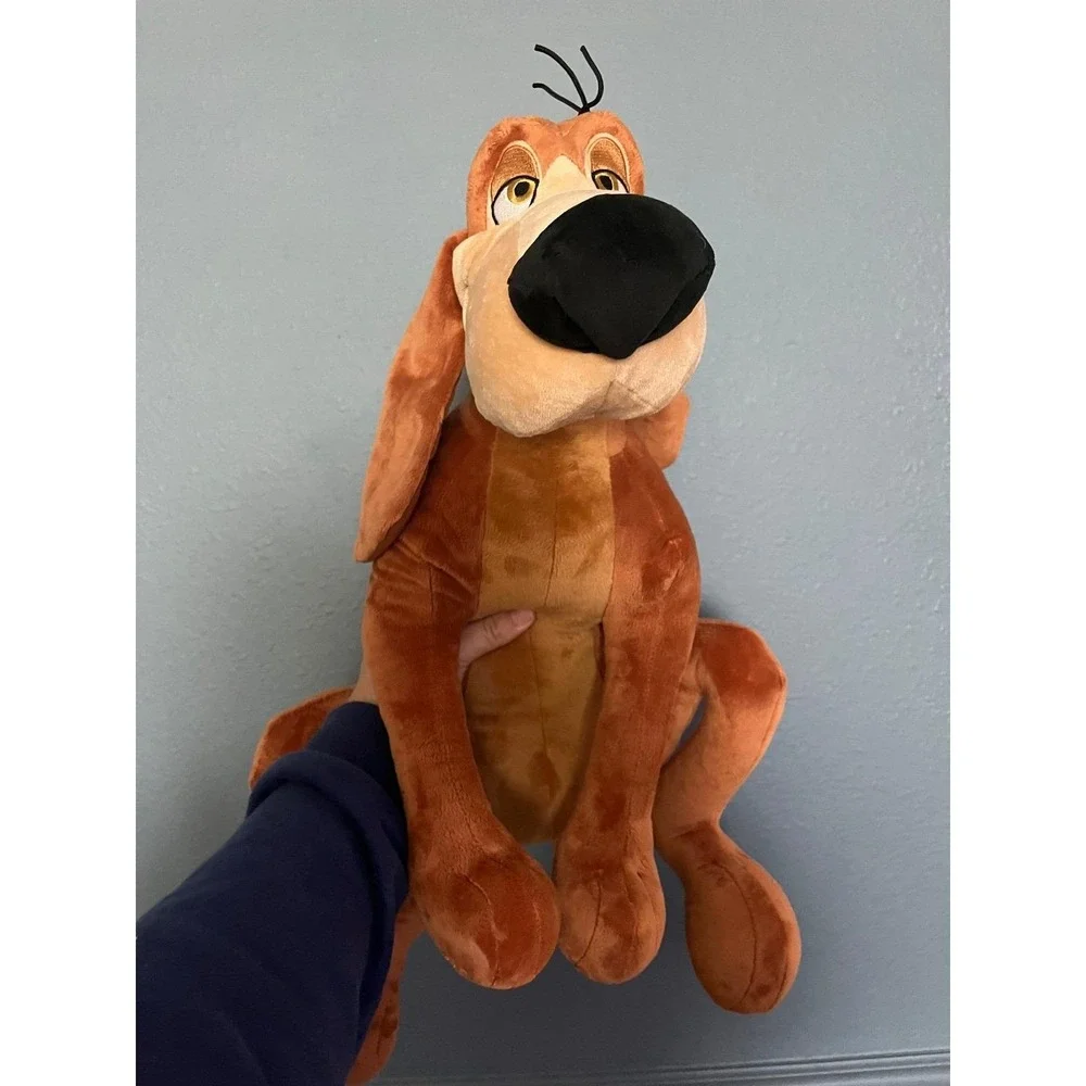 Disney‎ Store Bruno Cinderella Plush Dog Stuffed Animal Large Brown Orange